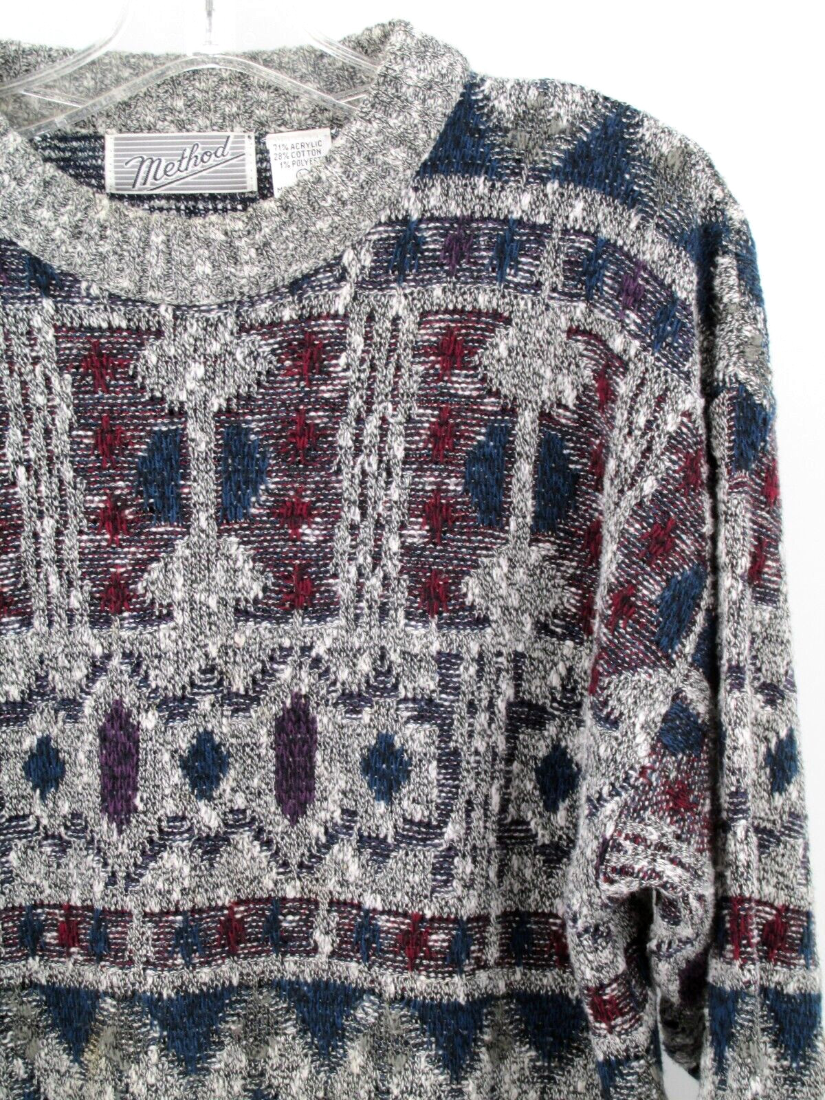 METHOD Pullover Sweater Men Size Large Multicolor… - image 2