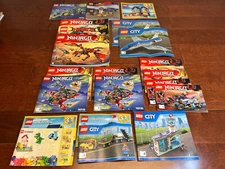 17 LEGO Instruction Manuals ONLY Misc. mixed lot & sizes