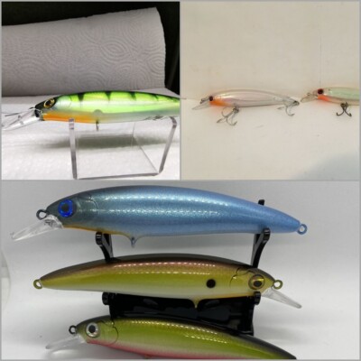 10 Blank 4.5" Minnow Lure Bodies – Unpainted For Custom Fishing Lure Making 5 thumbnail image