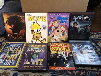 DVD FAMILY LOT8 /family guy/Simpsons movie/3 Stooges/Harry Potter/bewitched