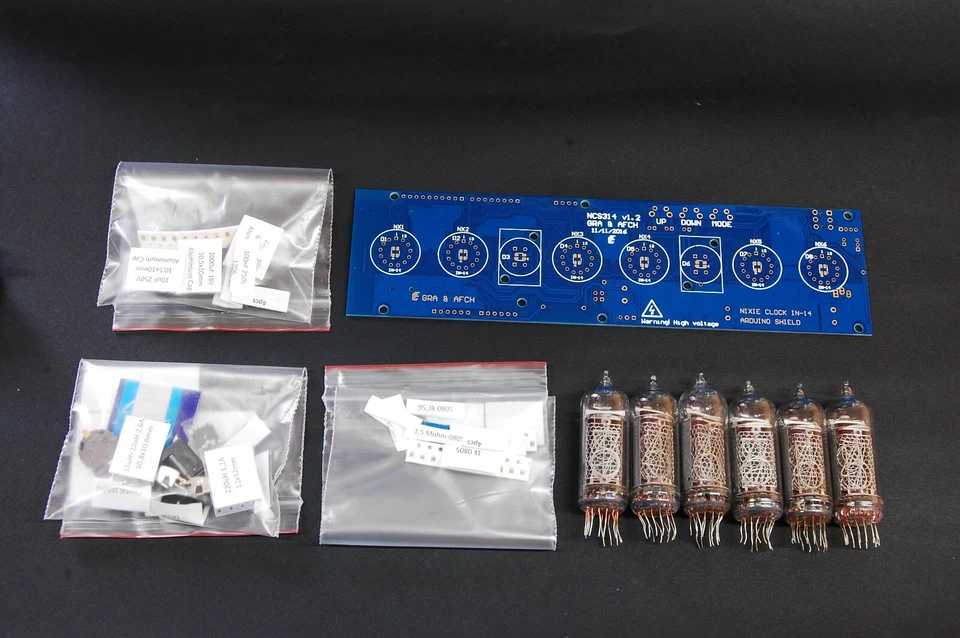 DIY KIT IN-14 Arduino Shield NCS314 Nixie Tubes Clock with Acrylic [WITH TUBES] - Image 2 of 4