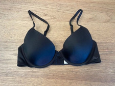 PINK Victoria's Secret Black Script 36DDD Wear Everywhere T-Shirt Light Line Bra