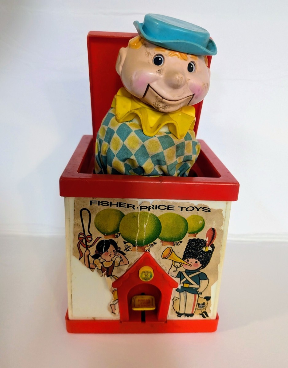 （レアサンプル品）JACK IN THE BOX Jack in The Box Fisher Price Music Box Working Sound & Pop