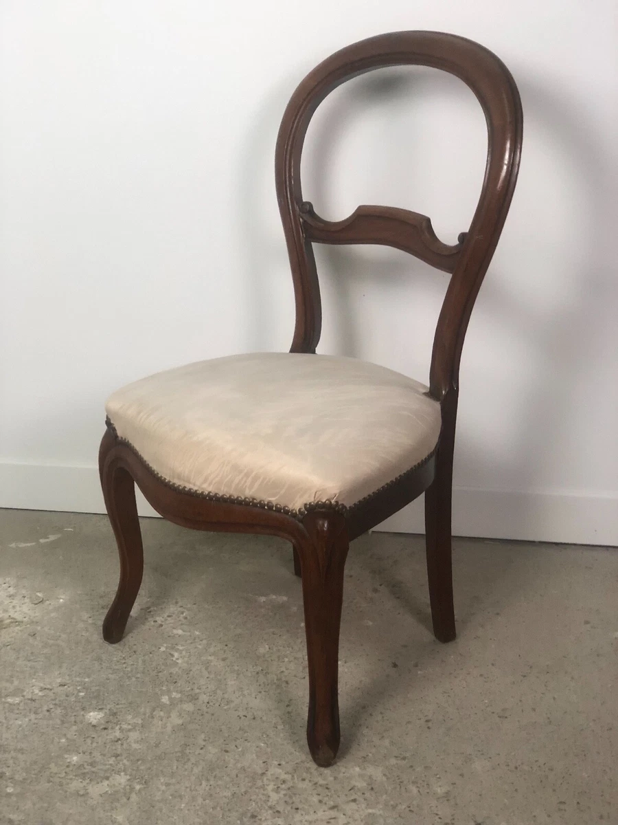 Suite 6 chaise style Louis Philippe merisier massif - Antiquités