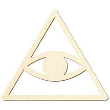 Allsehendes Holz Auge Caodaismus - Deko Basteln 5-50 cm