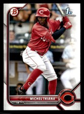 2022 Bowman #BP-75 Michel Triana Prospects Card Cincinnati Reds