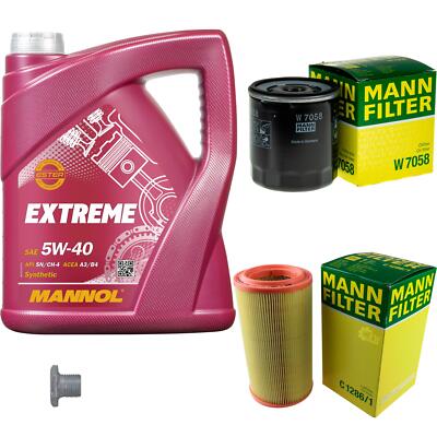 MANN Inspektionspaket 5 L MANNOL Extreme 5W-40 für Citroën Berlingo Kasten 1.9