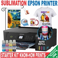 Epson Printer with Sublimation ink Heat Transfer Print Garden Flag  Bundle