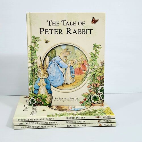 The Tale of Peter Rabbit x 4 Books by Beatrix Potter Hard Cover 2006 - Picture 1 of 14