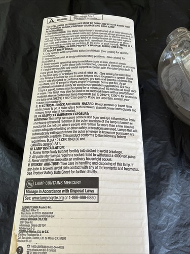 New Sylvania Metalarc Pro-Tech MP1000/BU 1000 Watt Metal Halide Lamp Light Bulb - Picture 13 of 15