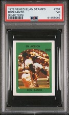 VENEZUELAN PSA 3 VG RON SANTO ACTION 1972 VENEZUELA STAMP #202 GRADED *TPHLC-556