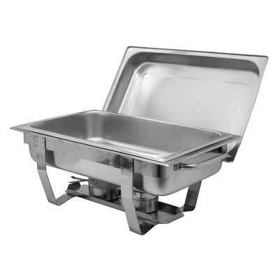 AcMax Chafing Dish Speisenwärmer Warmhaltebehälter Edelstahl extra tief 100 mm