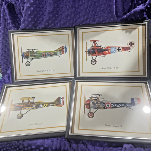German Fokker, French Nieuport 17, French SPAD , British S.E. 5A 8 x 10" Pics