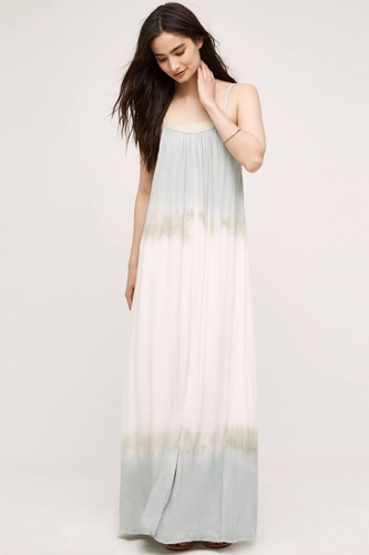 NEW Anthropologie Shibori Sea Maxi 