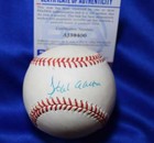 Hank Aaron PSA DNA Coa Autograph National League ONL Signed Baseball