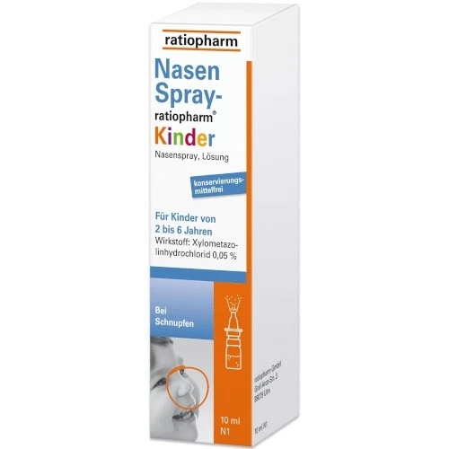 RATIOPHARM GMBH 5 x NASENSPRAY ratiopharm Kinder bei Schnupfen a 10ml SPAR-SET PZN: 999854