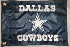 DALLAS COWBOYS Custom Safety Whip Flag - UTV, BOAT, JEEP - 13"x22"