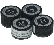 KAMUI CLEAR BLACK POOL CUE TIP  SINGLE