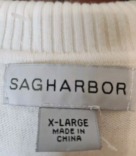 Sag Harbor Gr. XL weiß Pullover Pulli Wasserfallausschnitt - Bild 5 von 12