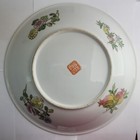 Qing Dynasty Chinese Blue Famille Rose Love Birds Porcelain 14" Charger Plate — photo 7