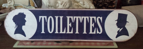 Grande Plaque métallique Bonheur