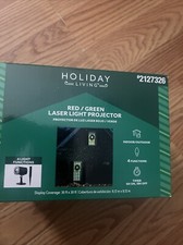 Laser Projector Red  Green Light Show, Steady, Twinkle, Timer Outdoor/Indoor