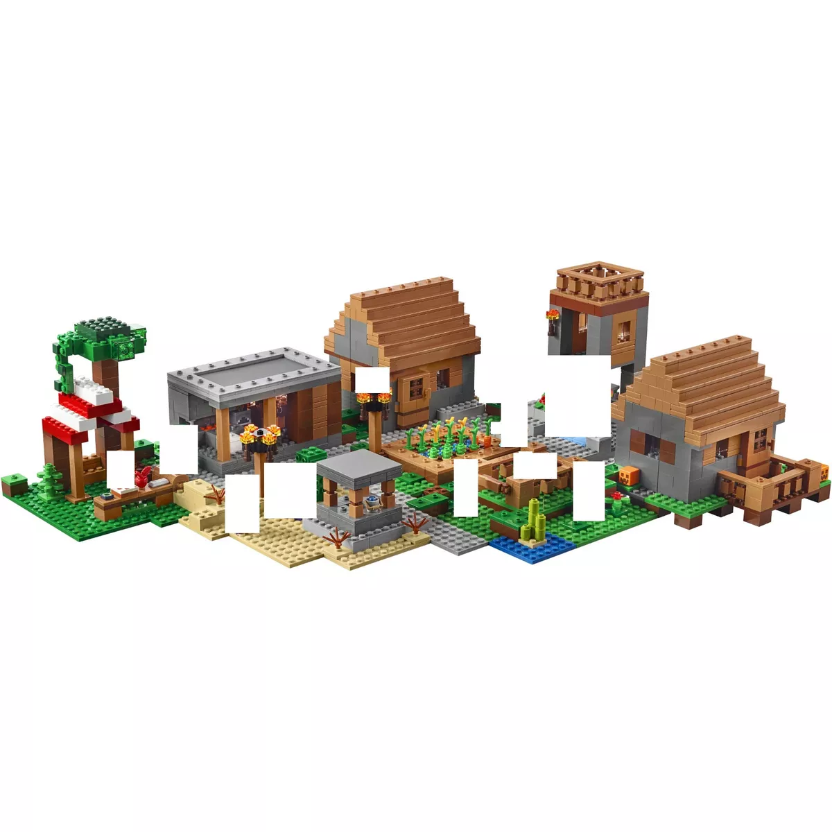 NEW LEGO Minecraft 21128 The Village Set & Manual Town Buildings