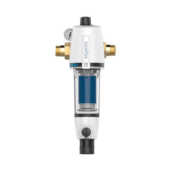 Aqmos RüCkspüLfilter Wasserfilter Hauswasserstation Druckminderer Manometer-image