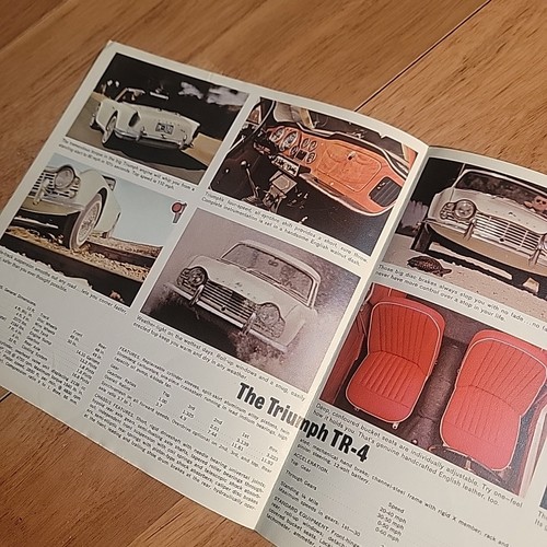Vintage 1963 Triumph TR4 Color Factory Dealer Sales Brochure eBay