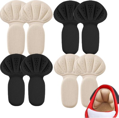 Dyroe 2-in-1 Heel Pads, Shoe Insoles, 4 Pairs, Heel Protection, Heel Cushion,