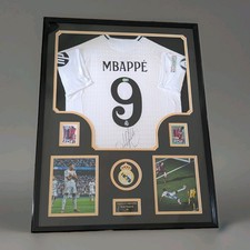 KYLIAN MBAPPE Signed Framed Jersey Authenticated + COA Real Madrid