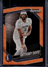 2024-25 Panini Prizm Black Anthony Davis Orange Wave Prizm #/60 Mavericks