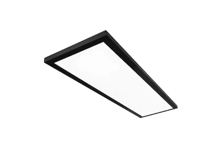 Panel plano LED negro regulable 4000 lúmenes eléctrico comercial de 1 ft x 4 ft Foto 2 de 4
