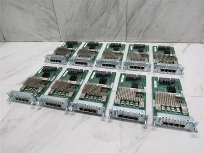Lot of 10 Cisco NIM-4FXS 4-Port FXS Network Interface Module for ISR! 