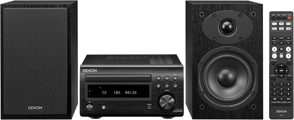 Hi-Fi Stereo System CD Player Bluetooth 2x30W Optical Input DAB+ Tuner Black - Image 2 of 4