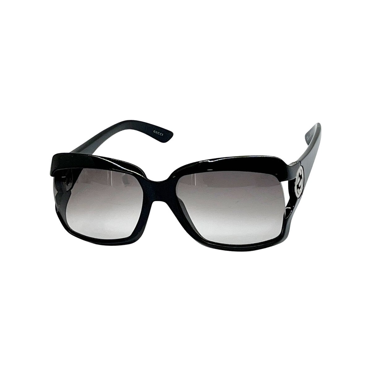 GUCCI Sunglasses GG Interlocking G with Case Ladies GG2598 S Black Slightly Worn