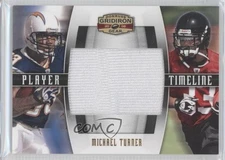 2008 Donruss Gridiron Gear Player Timeline Jumbo Swatch /50 Michael Turner