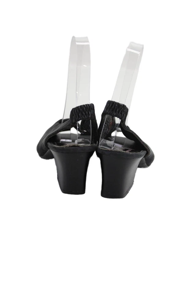 Tacones Arche para mujer con textura punta abierta con cordones negros talla 37 EUR Foto 4 de 4