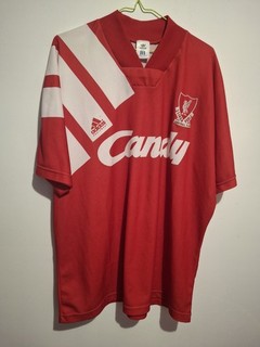 CAMISETA DE FÚTBOL LIVERPOOL 1991/92 CAMISETA CAMISETA DE COLECCIÓN ADIDAS CANDY