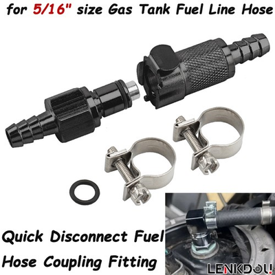 #ad #ad 5 16quot; Gas Tank Fuel Line Hose Quick Release Connect Disconnect Coupling Kit Set $27.40
