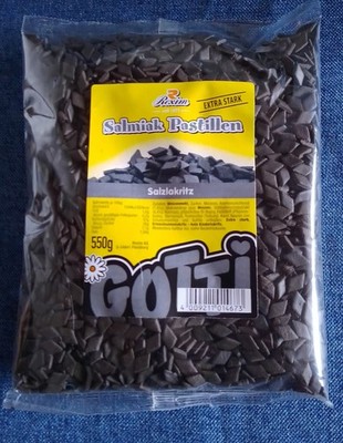 (14,53 /kg) Salmiak Pastillen extra stark, 550g