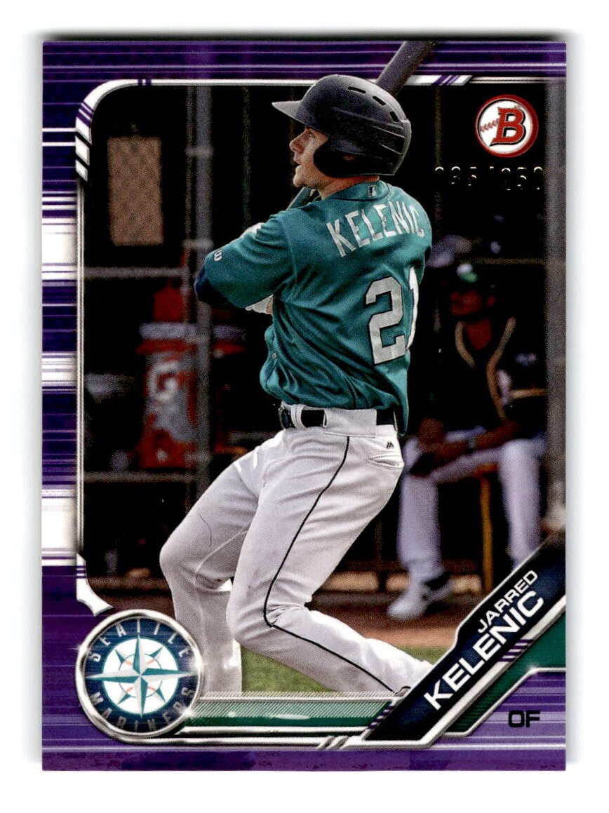2019 Bowman Draft #BD-2 Jarred Kelenic Purple #/250