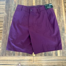 Walter Hagen Performance 11 Easy Waist Golf Athletic Shorts Mens 30 Beet Purple