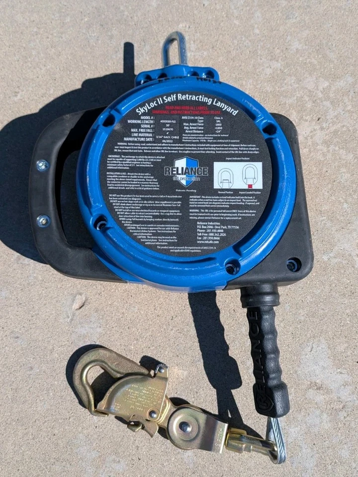 Reliance SkyLoc II 30' SRL Self-Retracting Lifeline Lanyard 4000030-FLS - Image 2 of 4