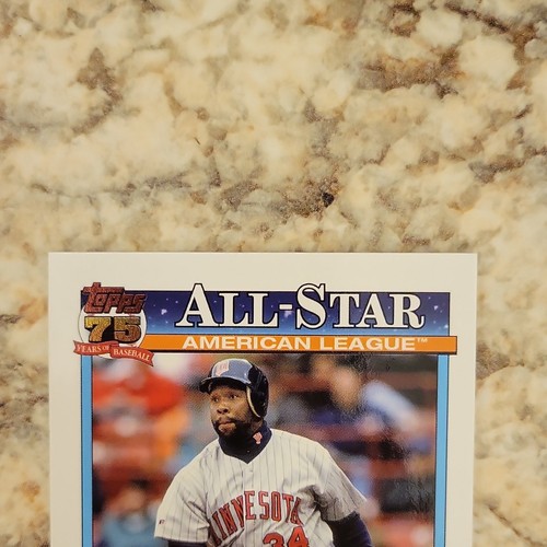 2026 Topps Series 2 1991 All-Star Relic #91ASR-KP Kirby Puckett Minnesota Twins - Afbeelding 2 van 6