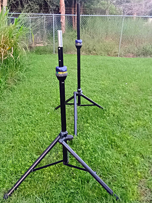 Ultimate Support TS-90B TeleLock Speaker Stand Pair Black Tripod Adjustable