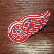 Detroit Redwings Patch 3.5x2" NHL Hockey Sports Embroidered Iron On Patch