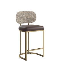 Barhocker, Bistrohocker, Tresenhocker, Barhocker mit Lehne gepolsterter Barstuhl