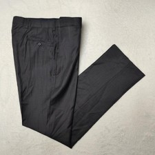 Ted Baker Dress Pants Mens 34x35 Gray Wool Jefferson Pant Flat Front Lined Work