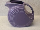 Vintage P86 Homer Laughlin Fiestaware Lilac Large Disc Wayer Pitcher, Excellent